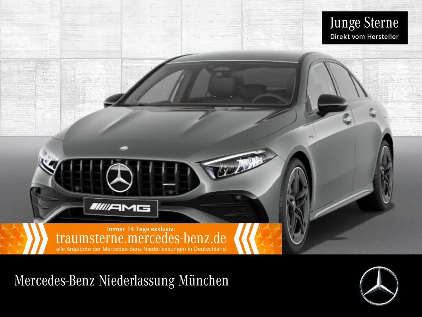 Mercedes-Benz A 35 AMG A 35 Lim 4M AMG+LED+BURMESTER+KAMERA+TOTW+KEYLESS Grau - 1