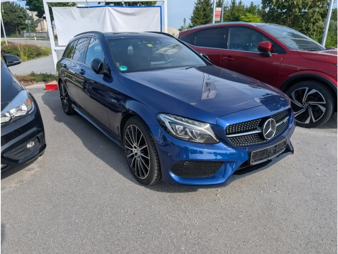 Mercedes-Benz C 43 AMG C43 AMG+PANO+NAVI+AFL+LED HUD+ Leder Blau - 1