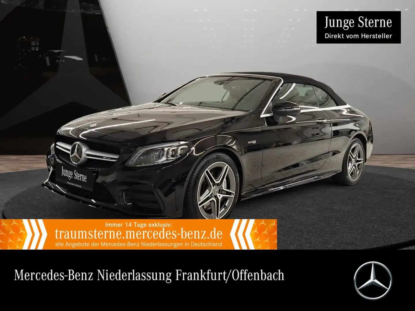 Mercedes-Benz C 43 AMG C 43 Cabrio 4M AMG+NIGHT+MULTIBEAM+KAMERA+KEYLESS Noir - 1