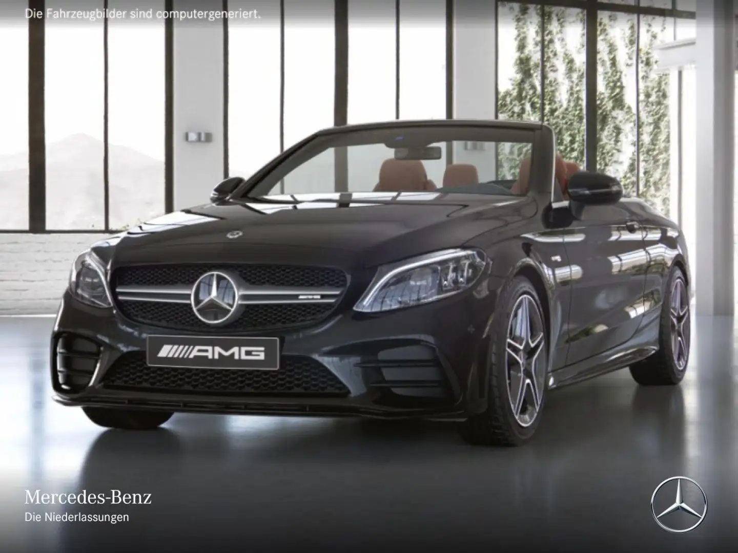 Mercedes-Benz C 43 AMG C 43 Cabrio 4M AMG+NIGHT+MULTIBEAM+KAMERA+KEYLESS Schwarz - 2