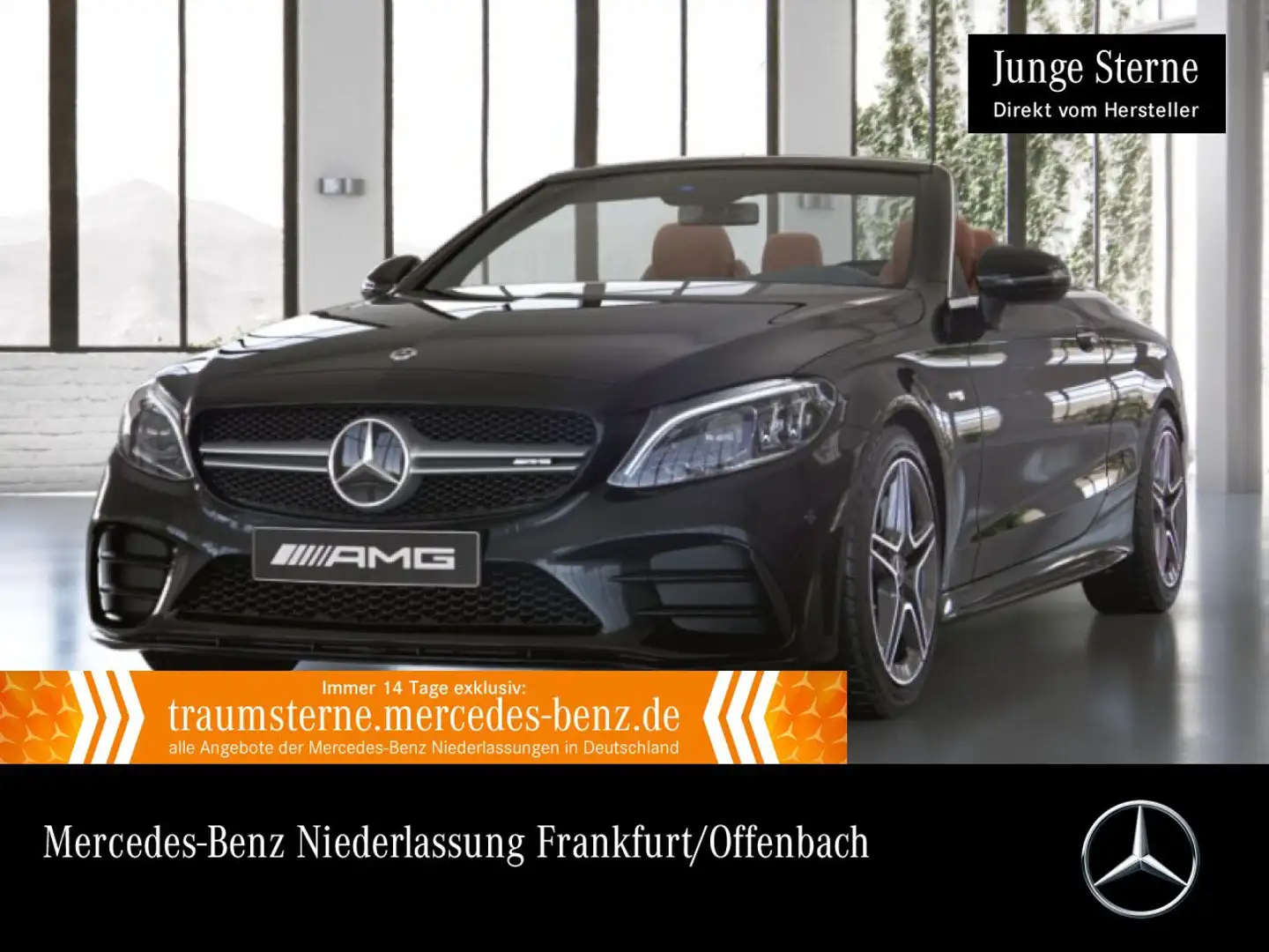 Mercedes-Benz C 43 AMG C 43 Cabrio 4M AMG+NIGHT+MULTIBEAM+KAMERA+KEYLESS Schwarz - 1