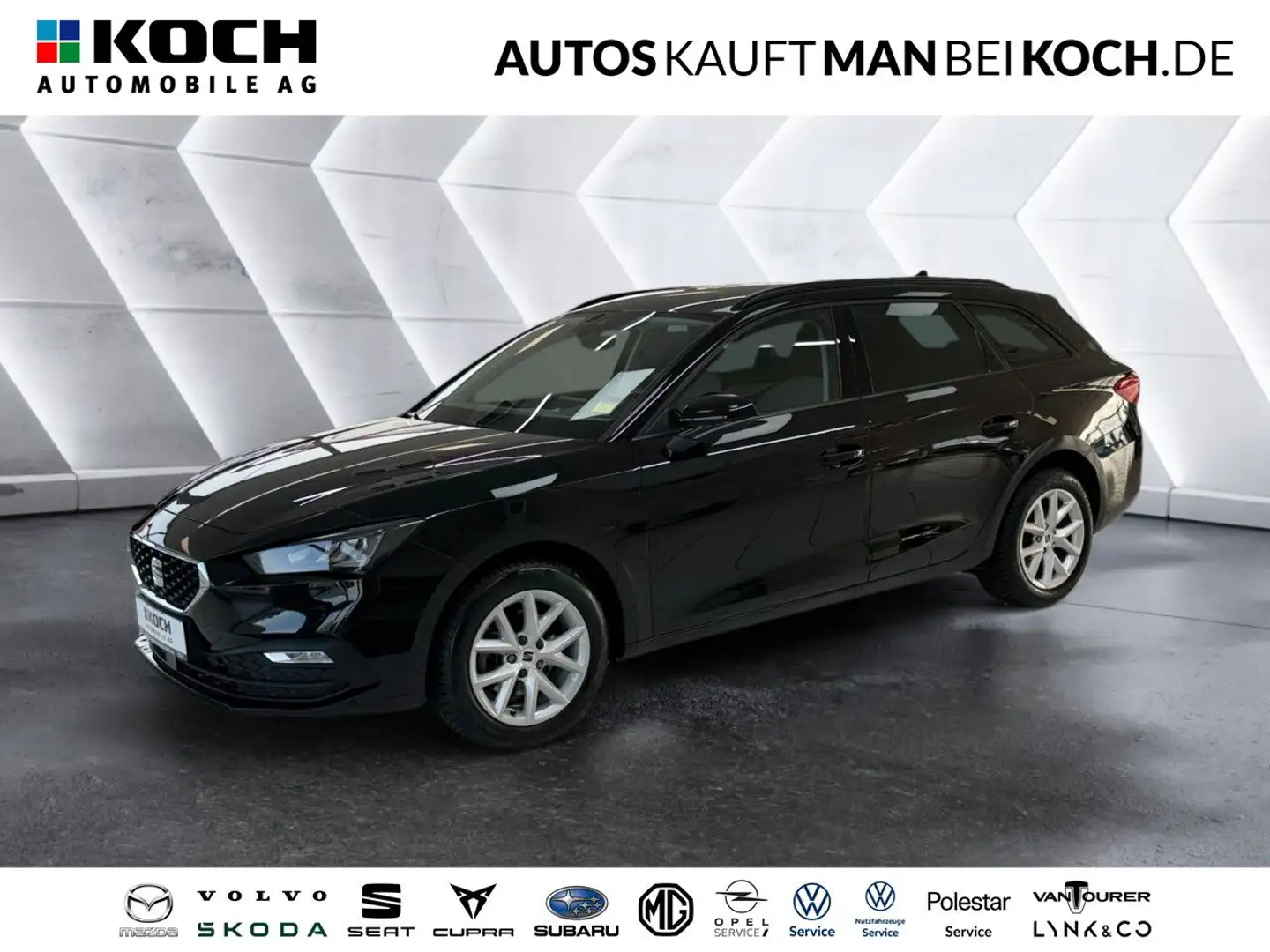 SEAT Leon Sportstourer 1.5 eTSI DSG Style NAVI KLIMAAUT Zwart - 1