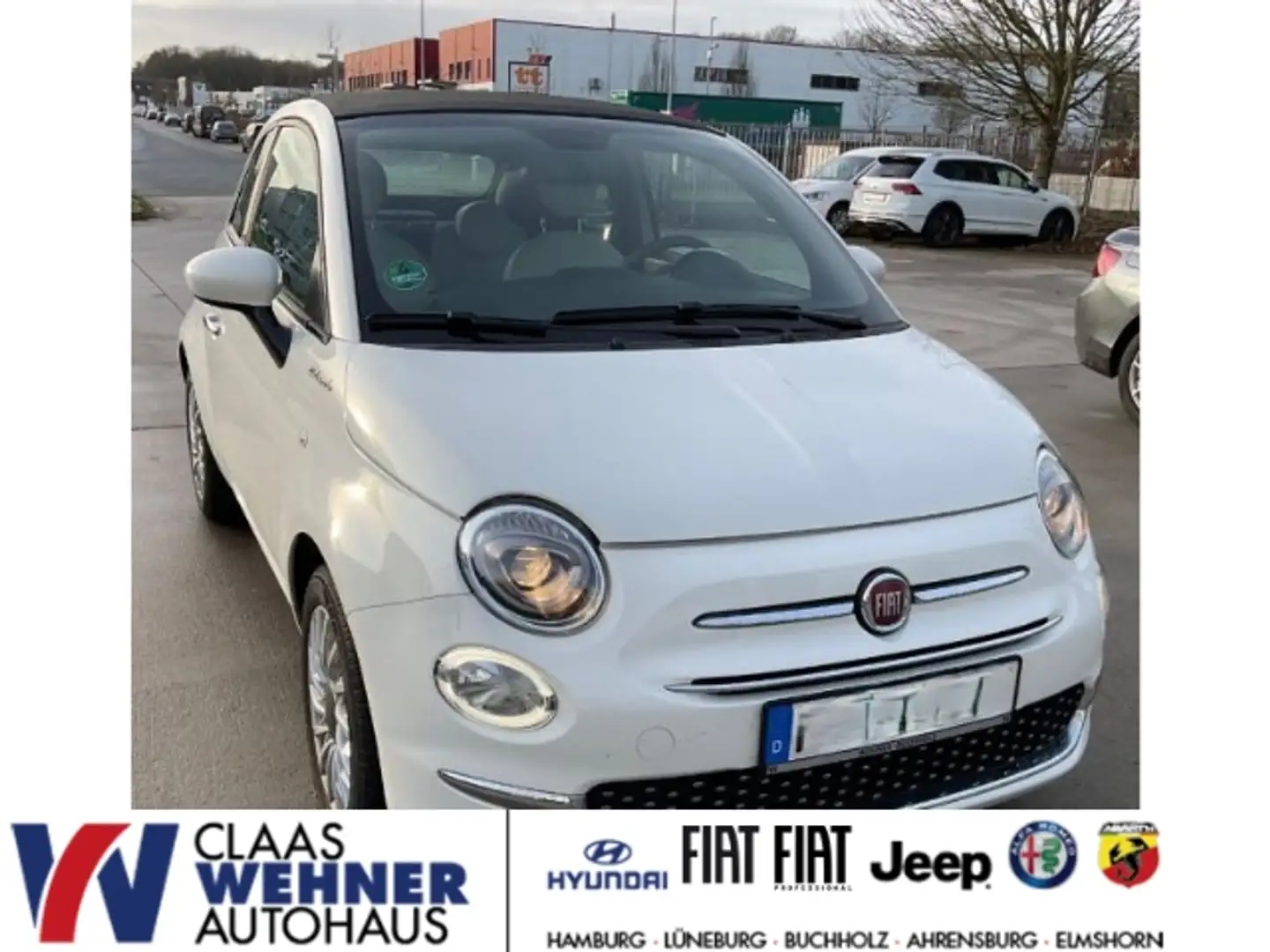 Fiat 500 Fiat 500C MY21 1.0 Dolcevita Hybrid Faltdach Apple Blanc - 1