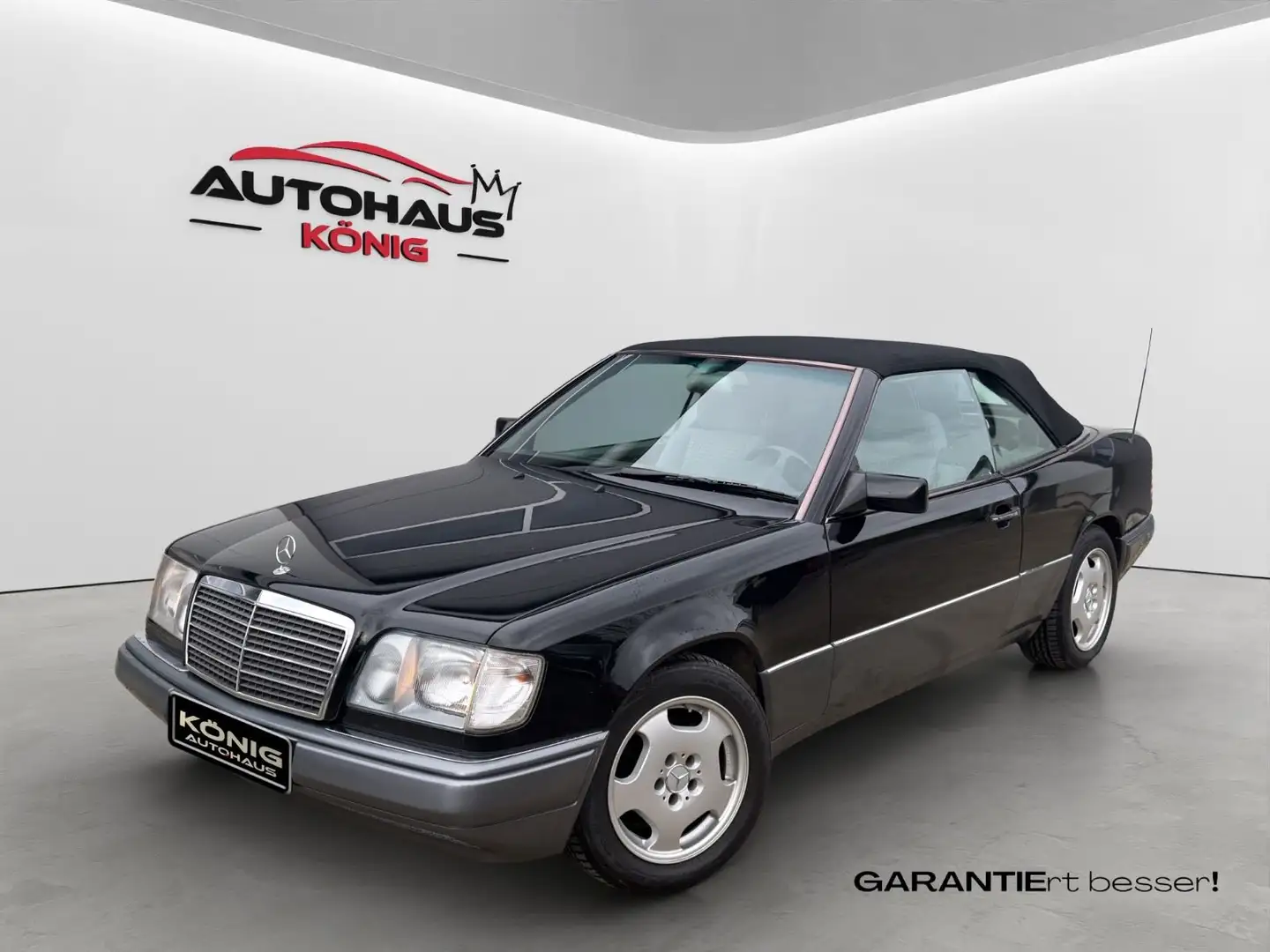 Mercedes-Benz E 200 A124 Cabriolet Automatik Schwarz - 1