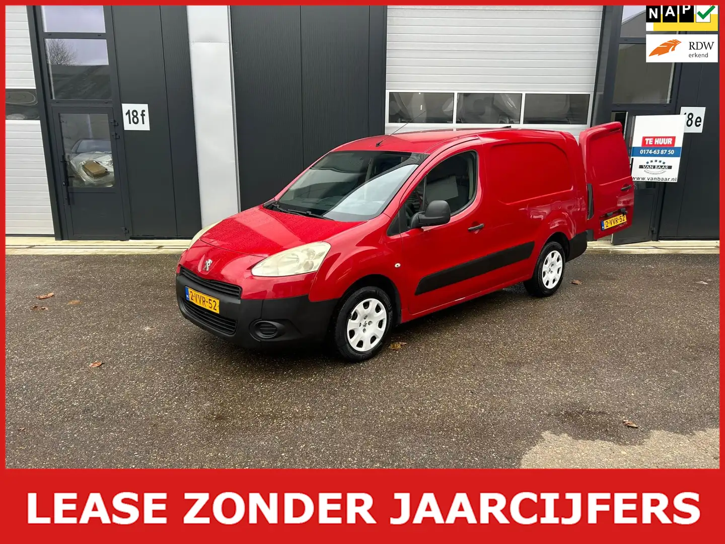 Peugeot Partner 122 1.6 e-HDI L2 XT euro 5 Rouge - 1