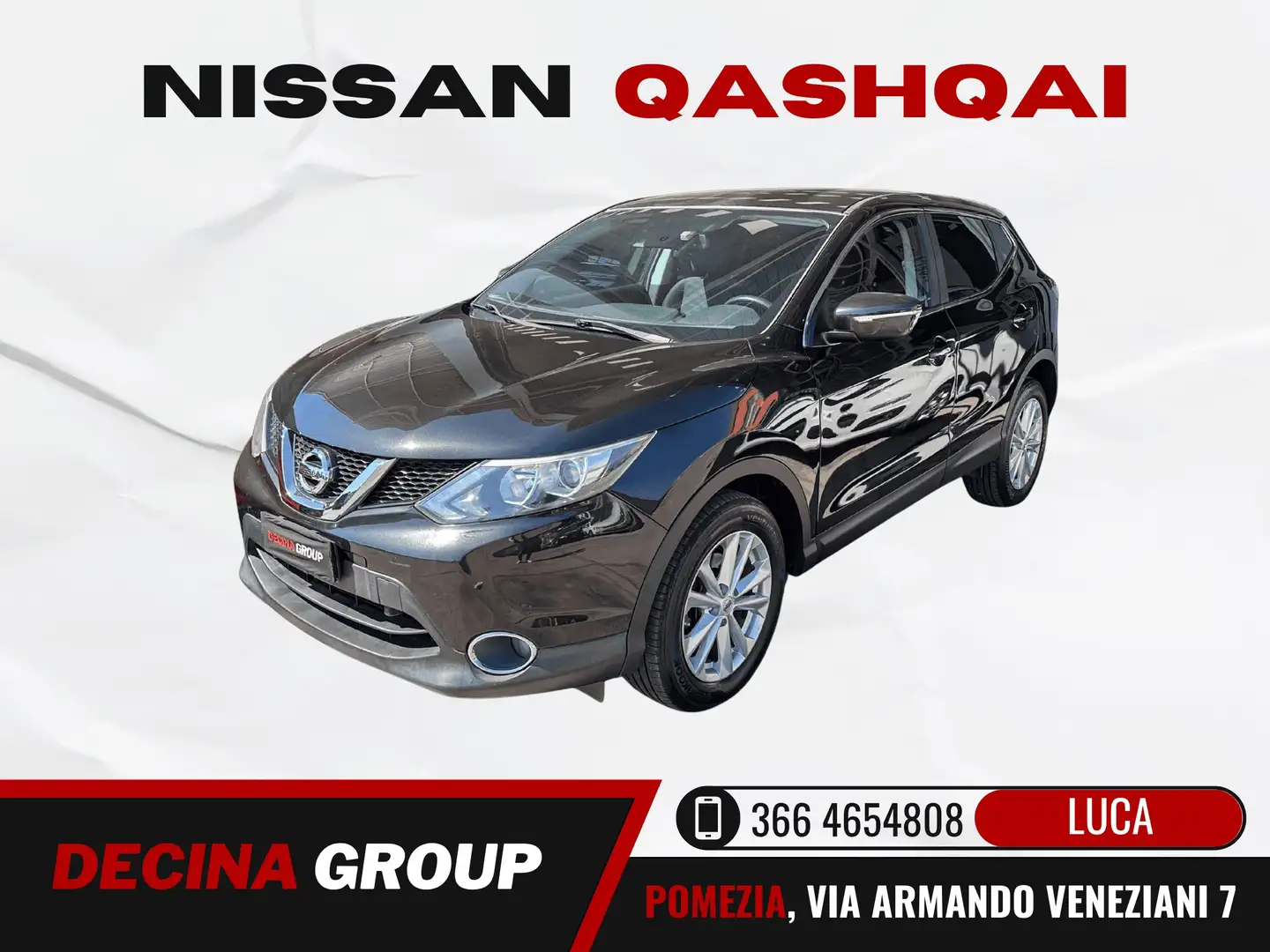 Nissan Qashqai 1.5 dci Acenta 110 cv PREZZO REALE-RETROCAMERA Nero - 1