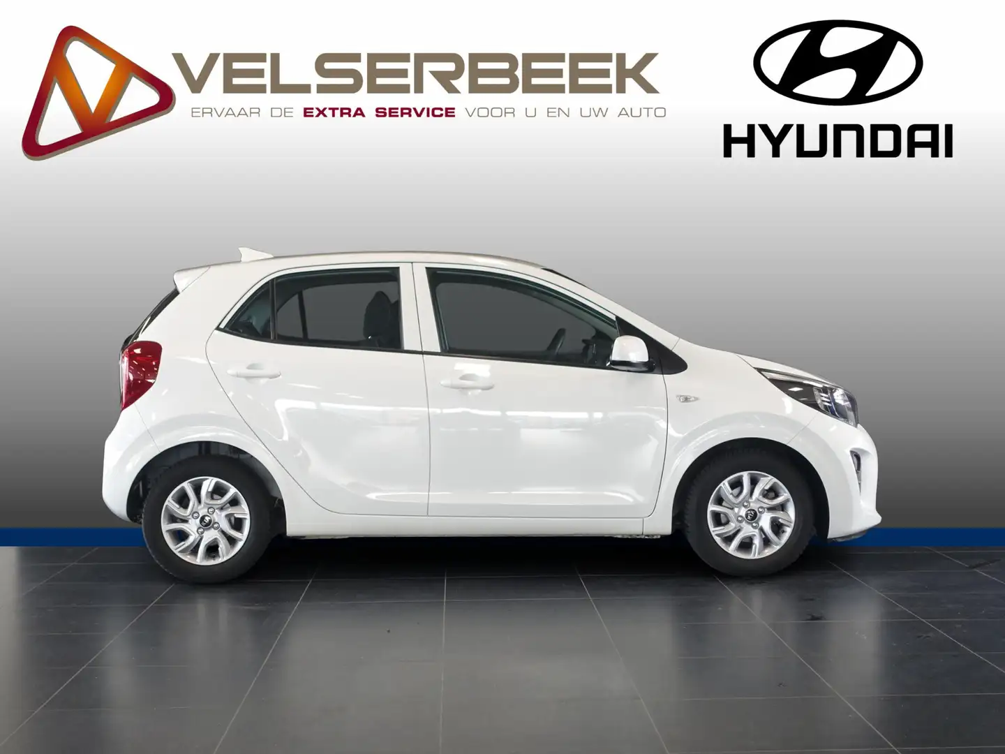 Kia Picanto 1.0 CVVT ComfortPlusLine *Navigatie/LMV/Airco * Blanc - 2