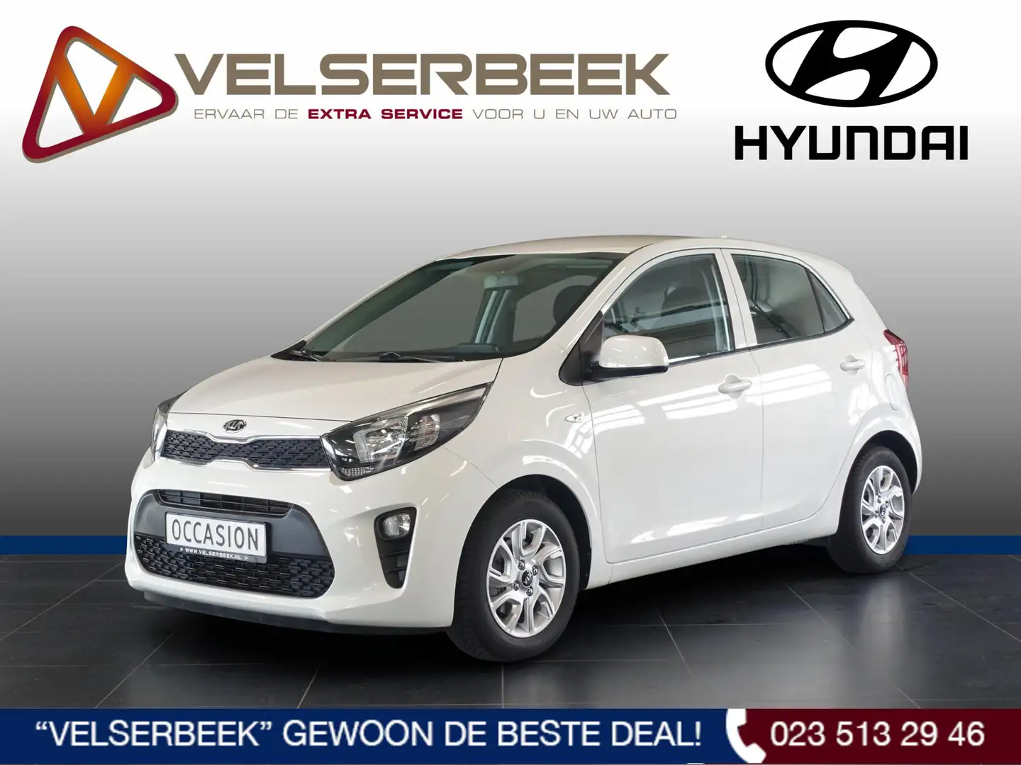 Kia Picanto 1.0 CVVT ComfortPlusLine *Navigatie/LMV/Airco * Blanc - 1