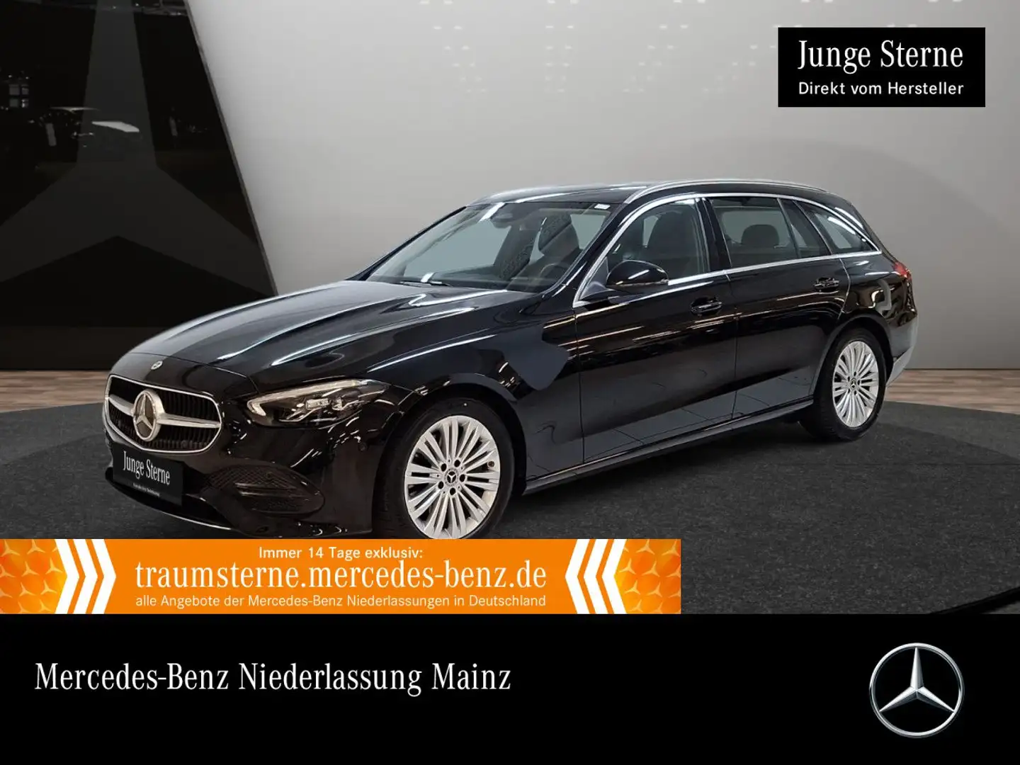 Mercedes-Benz C 220 d T 4M AVANTG+AHK+LED+KAMERA+TOTW+KEYLESS+9G Schwarz - 1