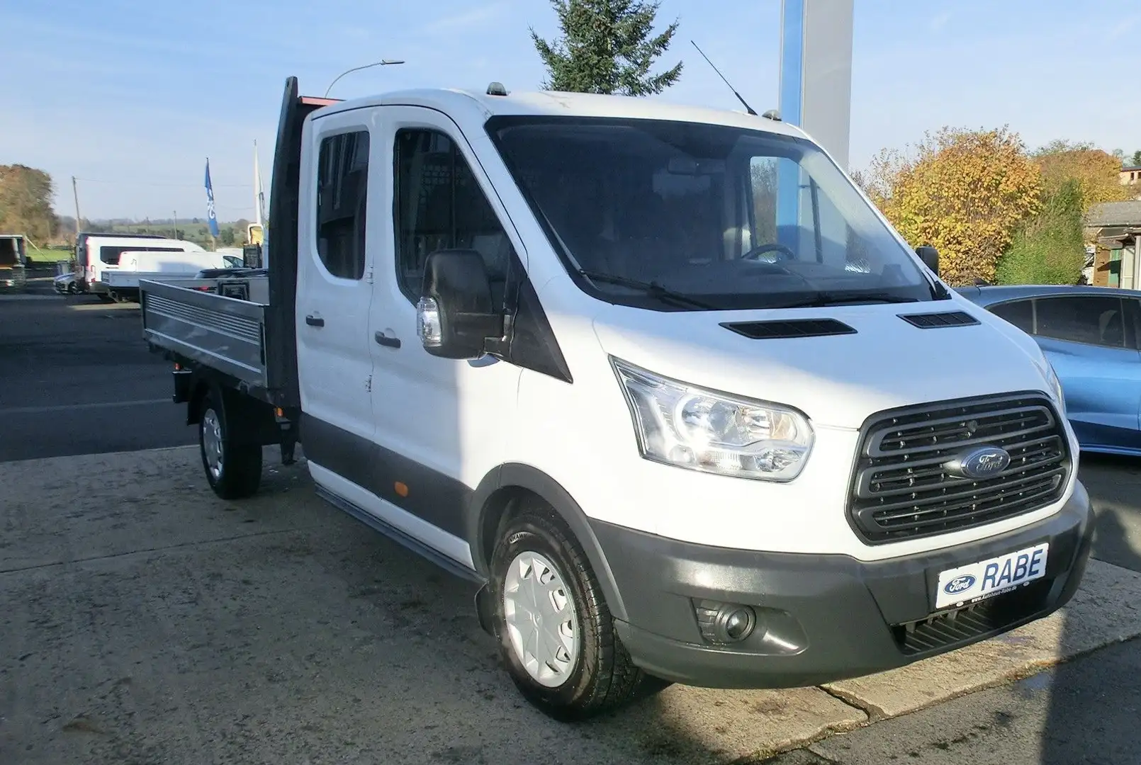 Ford Transit Pritsche L3 DoKa/AHK/7Sit/Insp+Zahnrieme Blanc - 2