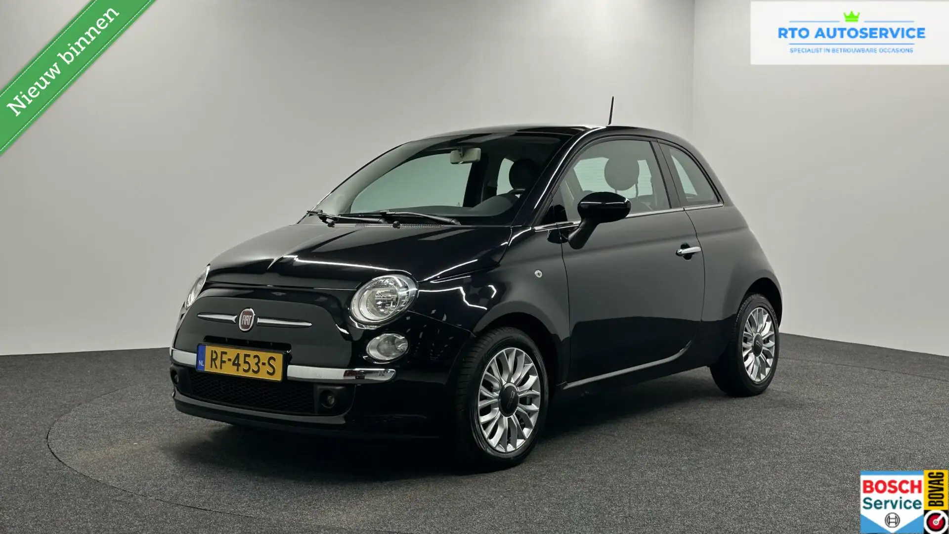 Fiat 500 1.3 JTD Sport|Pano|Airco| Noir - 1