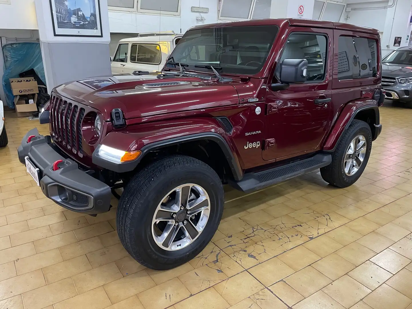 Jeep Wrangler 2.0 turbo Sahara auto Rosso - 1