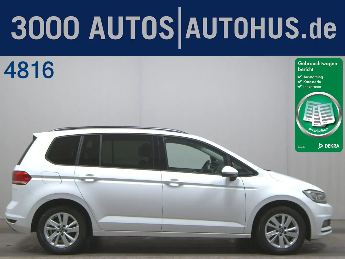 Volkswagen Touran 1.5 TSI Comfortline 7-Sitze Navi LED ACC Weiß - 1
