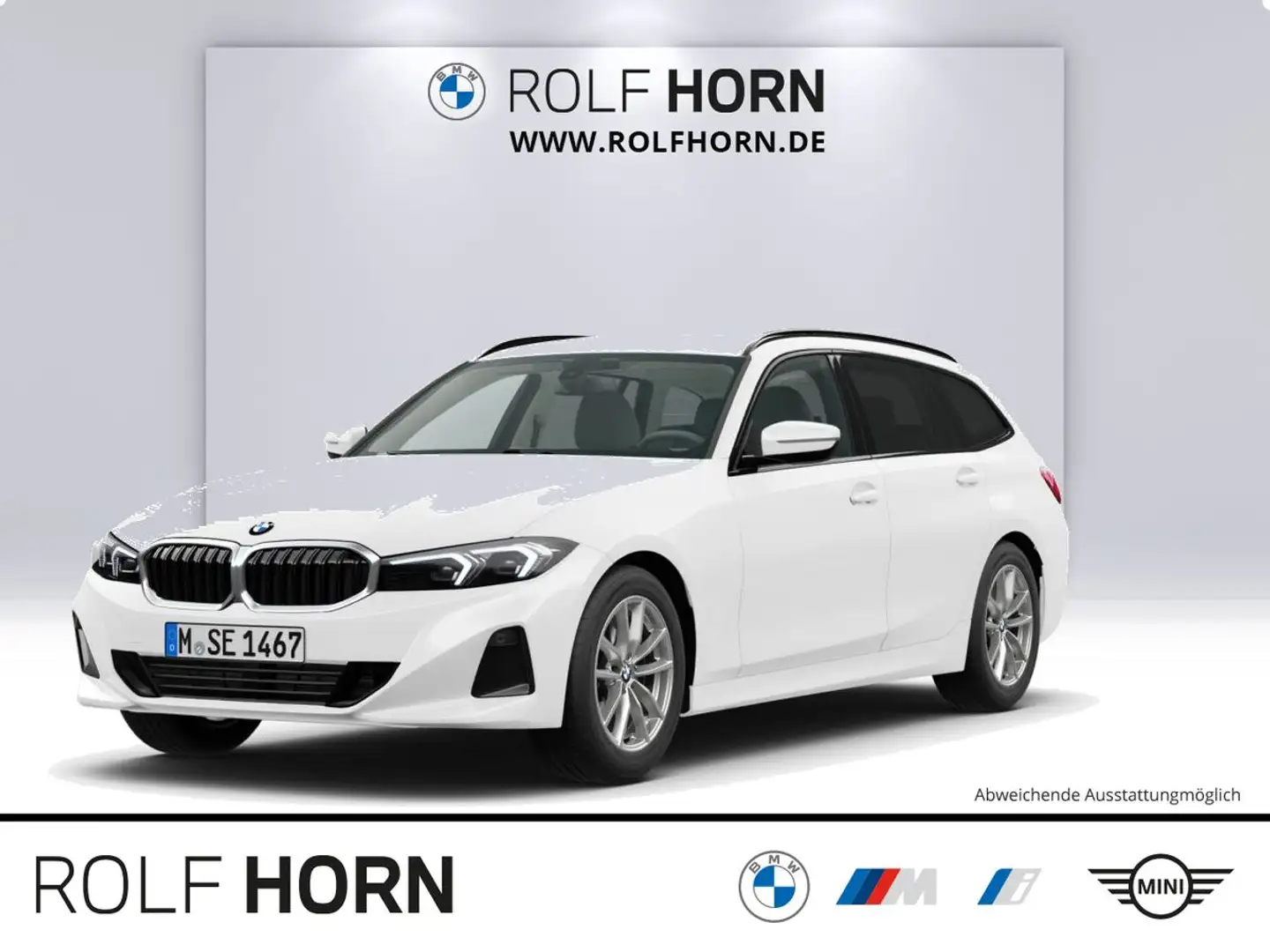 BMW 318 d Touring Autom Navi Klima LED PDC Sitzhzg Weiß - 1