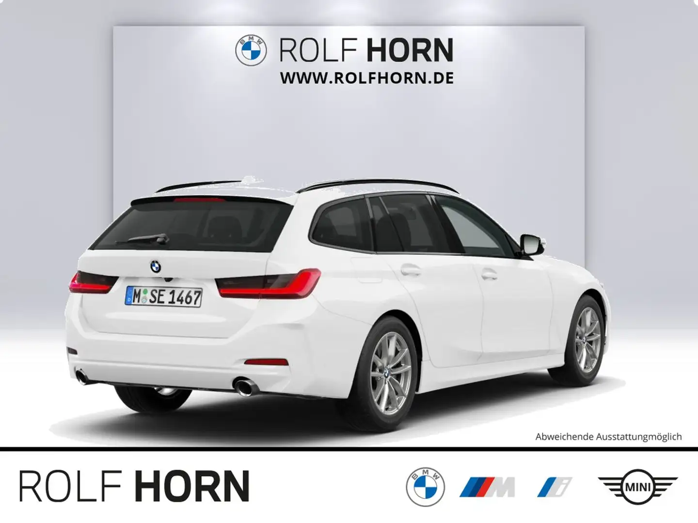 BMW 318 d Touring Autom Navi Klima LED PDC Sitzhzg Weiß - 2