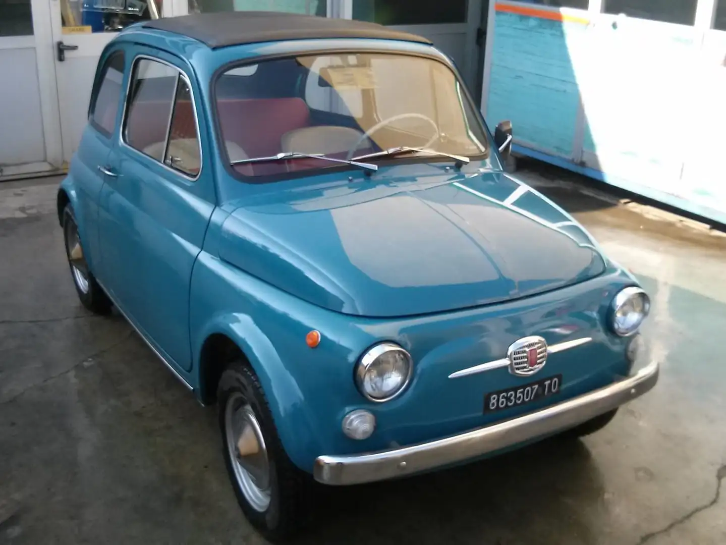 Fiat 500 Auto d'epoca plava - 1