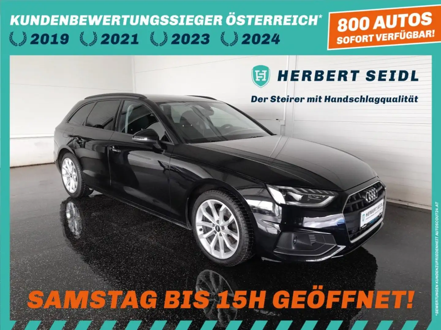 Audi A4 Avant ADVANCED 35 TDI S-tr. *HEAD-UP / 18 ZOLL / LED & DYN BLINKER / NAVI / BANG & OLUFSEN / KAMERA* Schwarz - 1