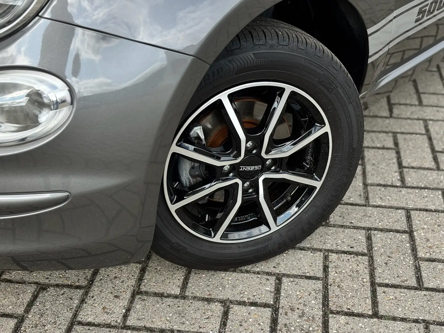 Fiat 500C Cabrio Hybrid CABRIO | Zwarte spiegelkappen | Airc Gris - 2