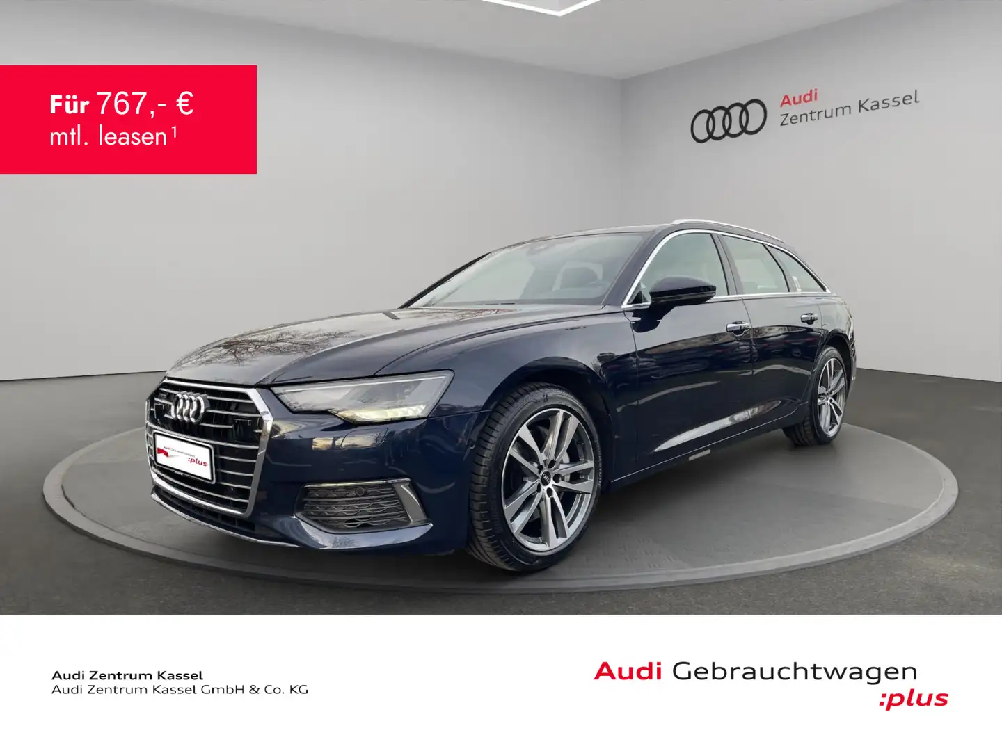 Audi A6 50 TDI qu. LED Pano HuD Kamera Leder Blau - 1