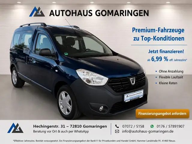 Dacia Dokker *KLIMA*PDC*SHZ*SCHECKHEFT*1.Hand*TÜV Neu*