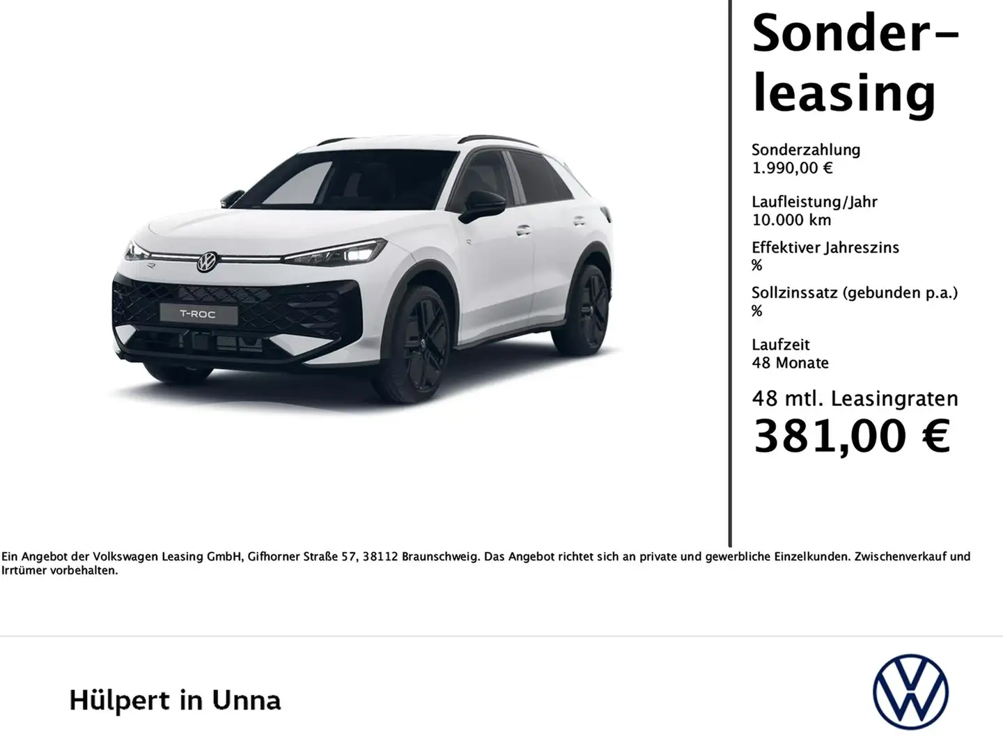 Volkswagen T-Roc 1.5 R-LINE DSG NEUESMODELL HARMANKARDON Weiß - 1