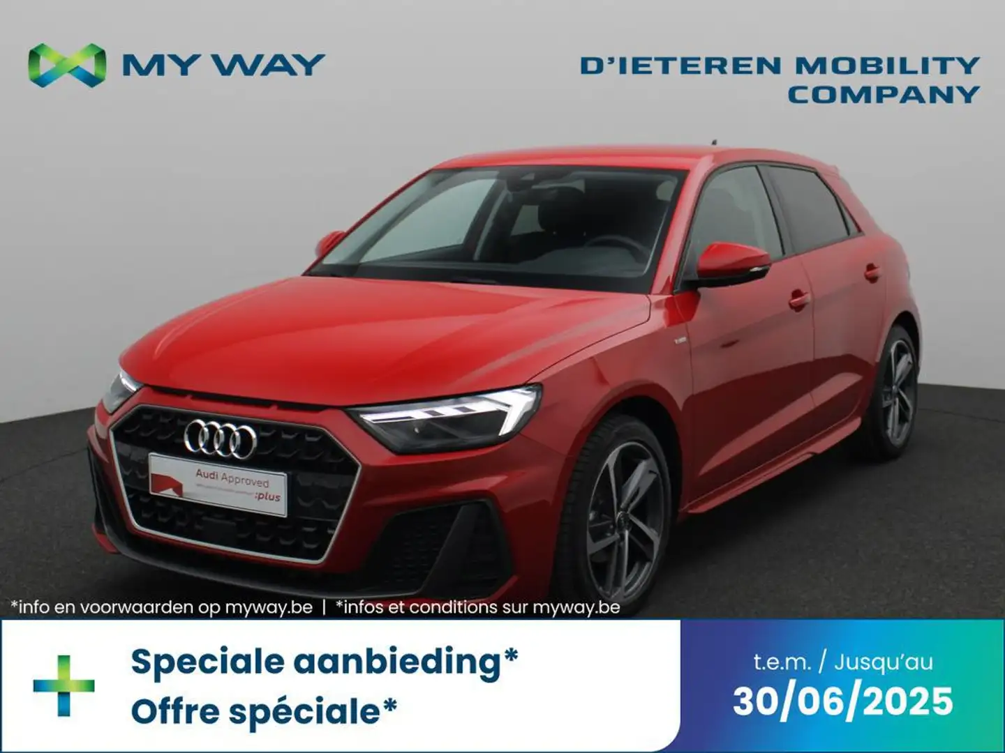 Audi A1 Sportback Sportback 25 TFSI Sport Edition S line S Rouge - 1