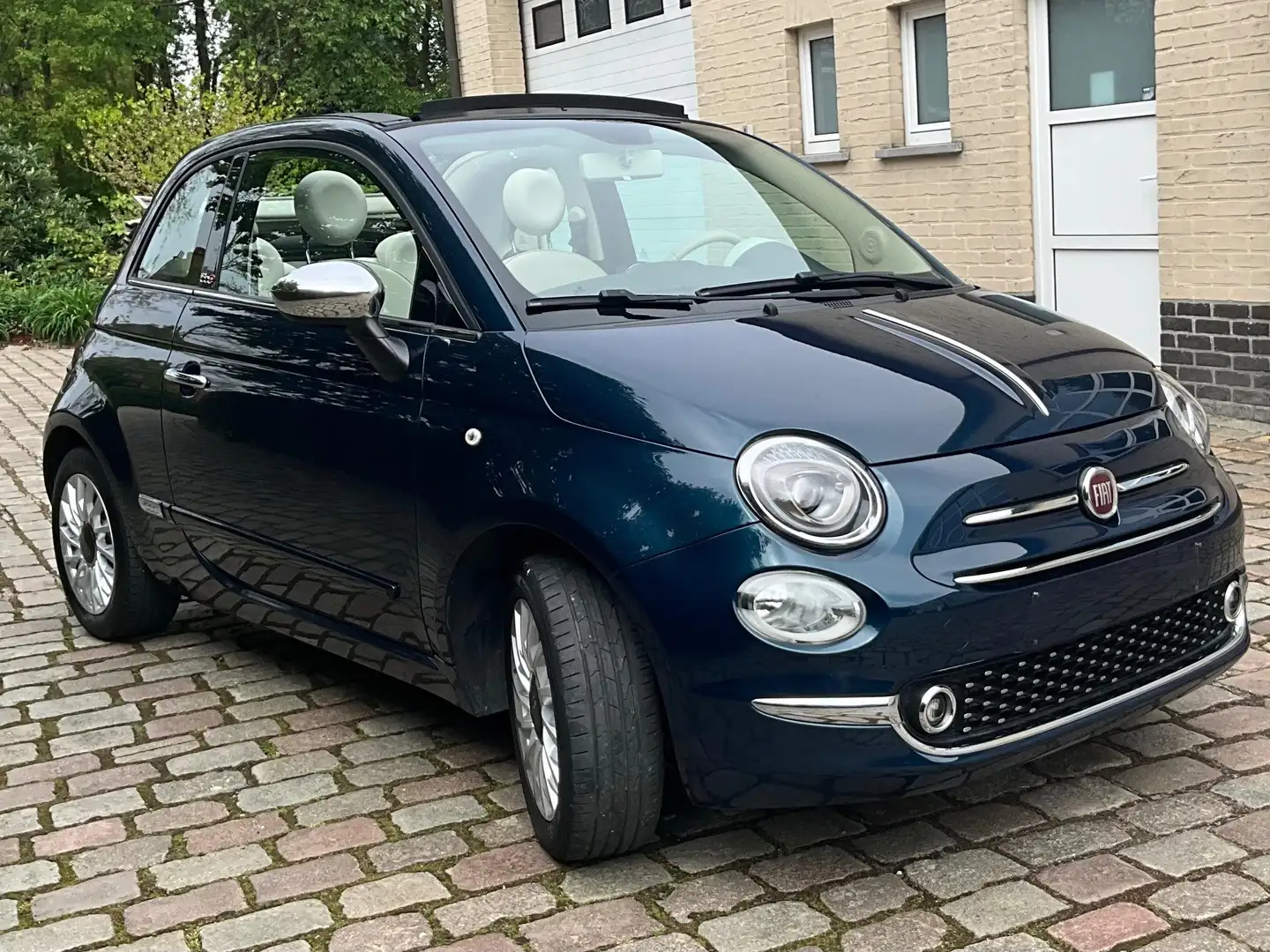 Fiat 500C Cabrio 1.2i Lounge  ### 86000 km ### Blu/Azzurro - 2