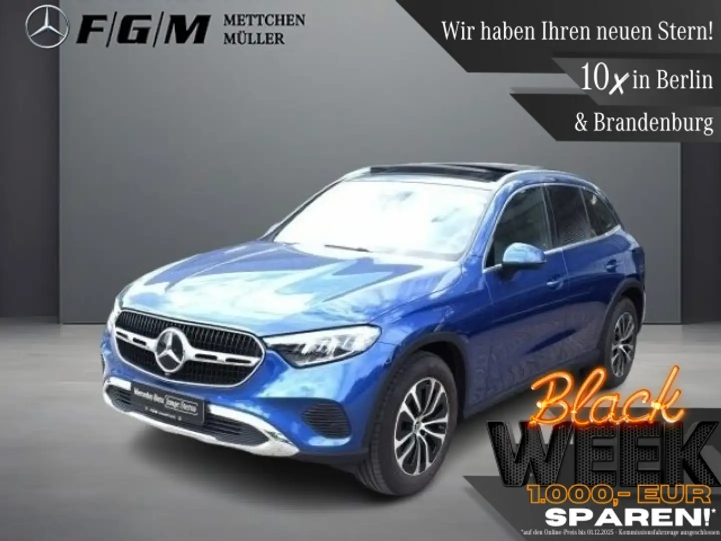 Mercedes-Benz GLC 200 4M S-Dach|TWA|Pano|Sitzhz|EASY-PACK Blau - 1