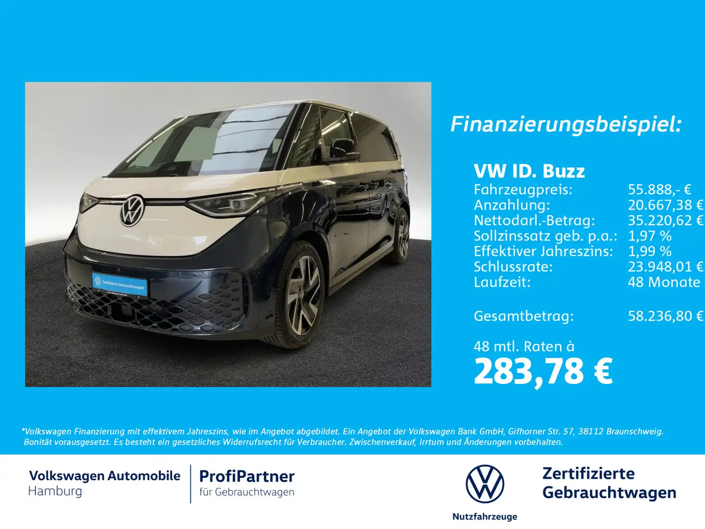 Volkswagen ID. Buzz ID.Buzz PRO Navi 360° Kamera Open & Close LED Blau - 1