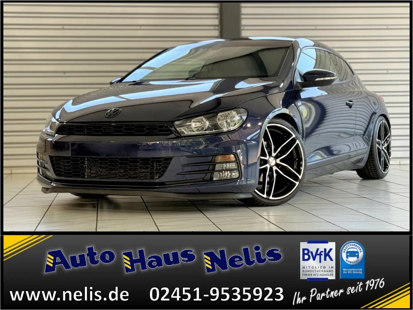 Volkswagen Scirocco 1,4 TSI Sitzheiz PDC Tempomat MediaInte Blau - 1