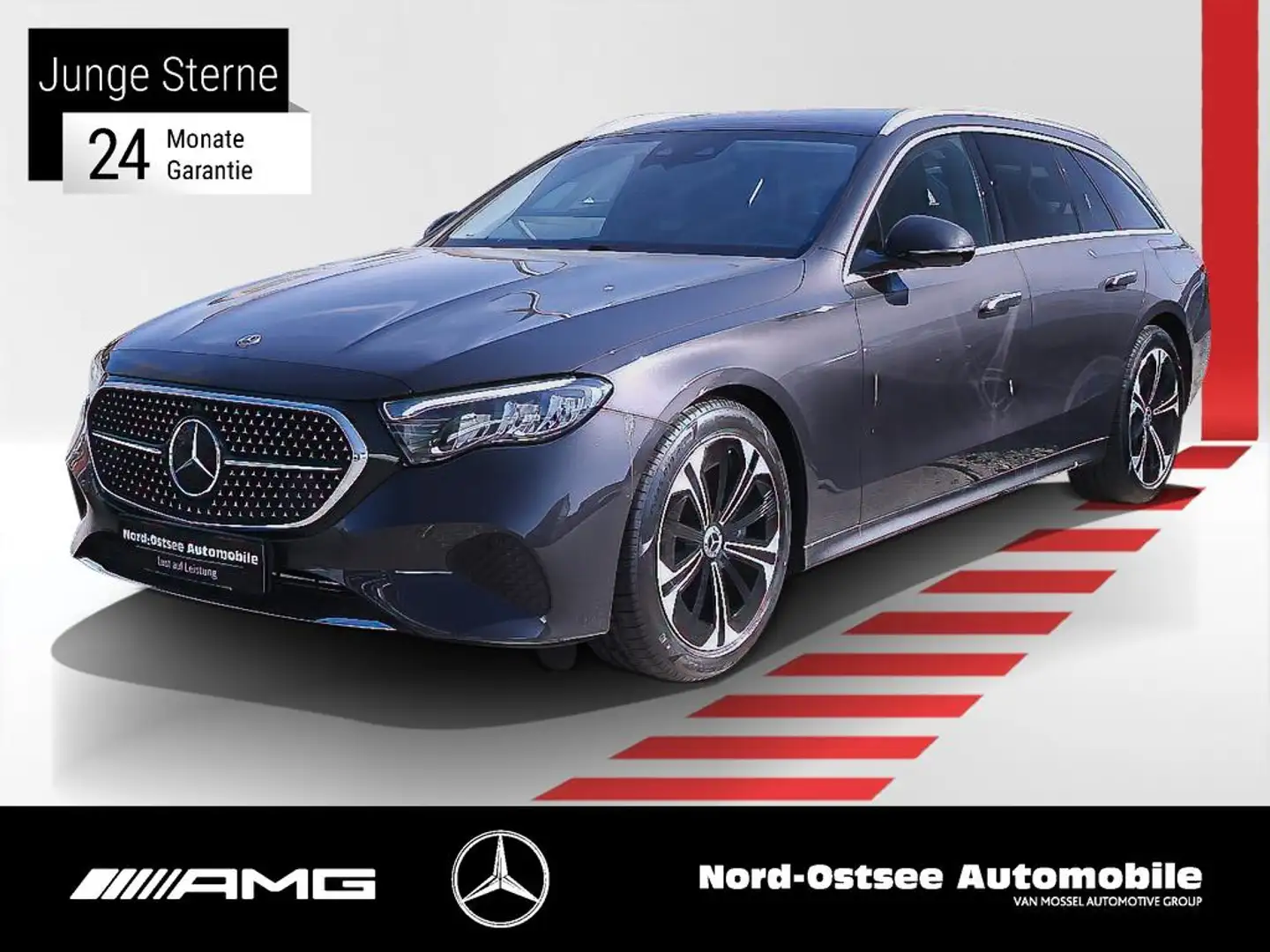 Mercedes-Benz E 300 e T AVANTGARDE ADV. DISTRONIC KEYLESS LED Gris - 1