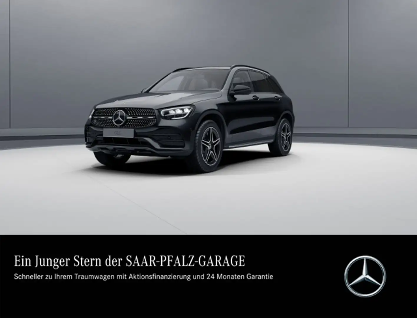 Mercedes-Benz GLC 300 GLC 300de 4M AMG*NIGHT*PANO*AHK*CARPLAY*DISTR+ LED Schwarz - 1