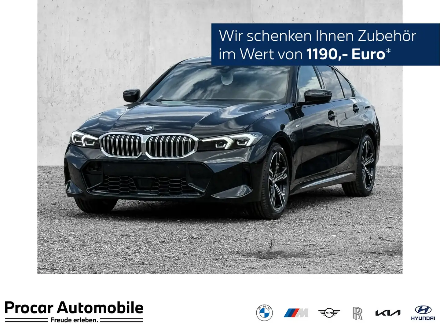 BMW 320 i MSport DA PA HiFi PDC RFK Klima DAB Schwarz - 1