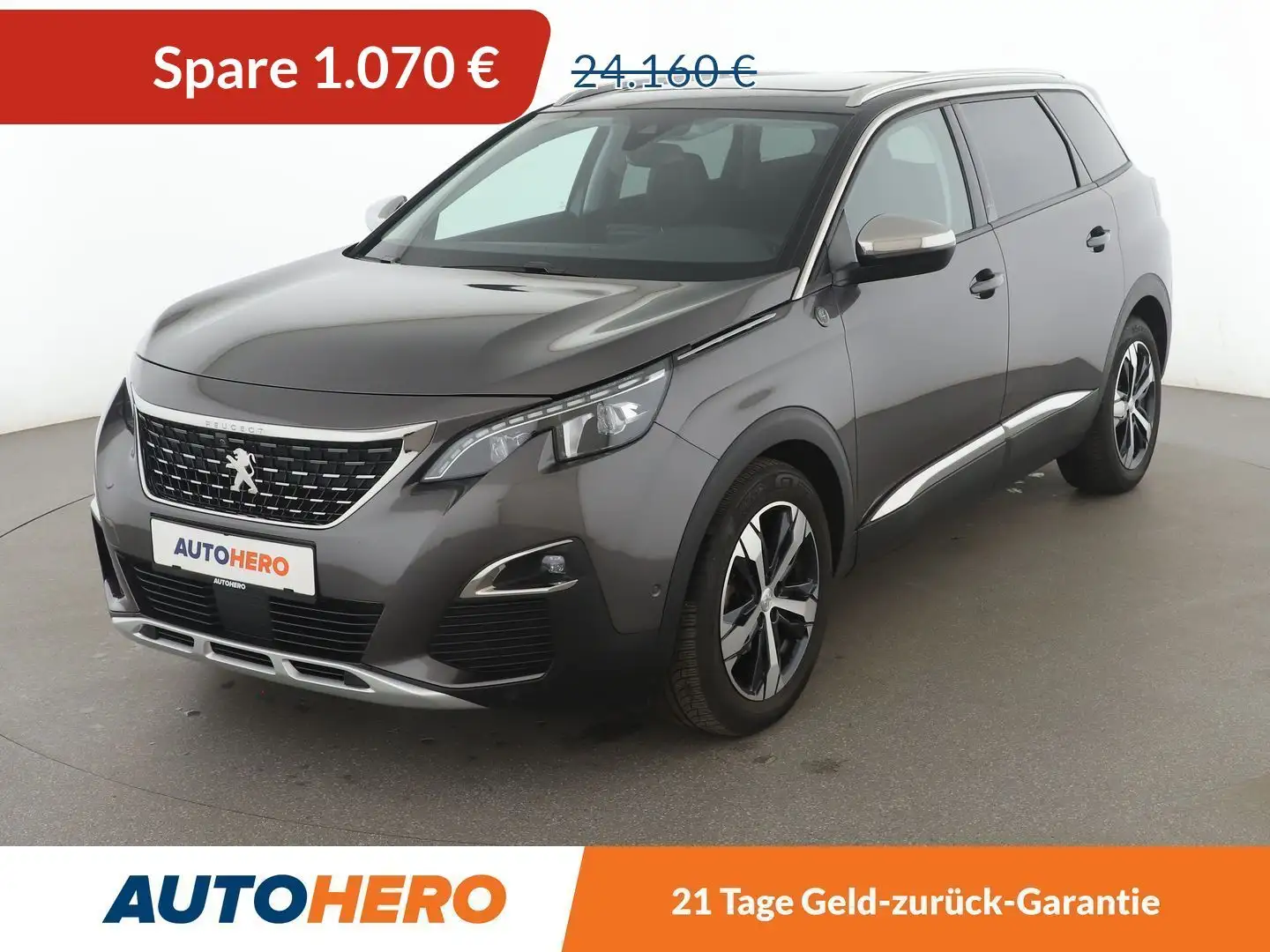 Peugeot 5008 1.6 PureTech Crossway Aut*NAVI*LED*TEMPO*CAM*AHK* Grau - 1