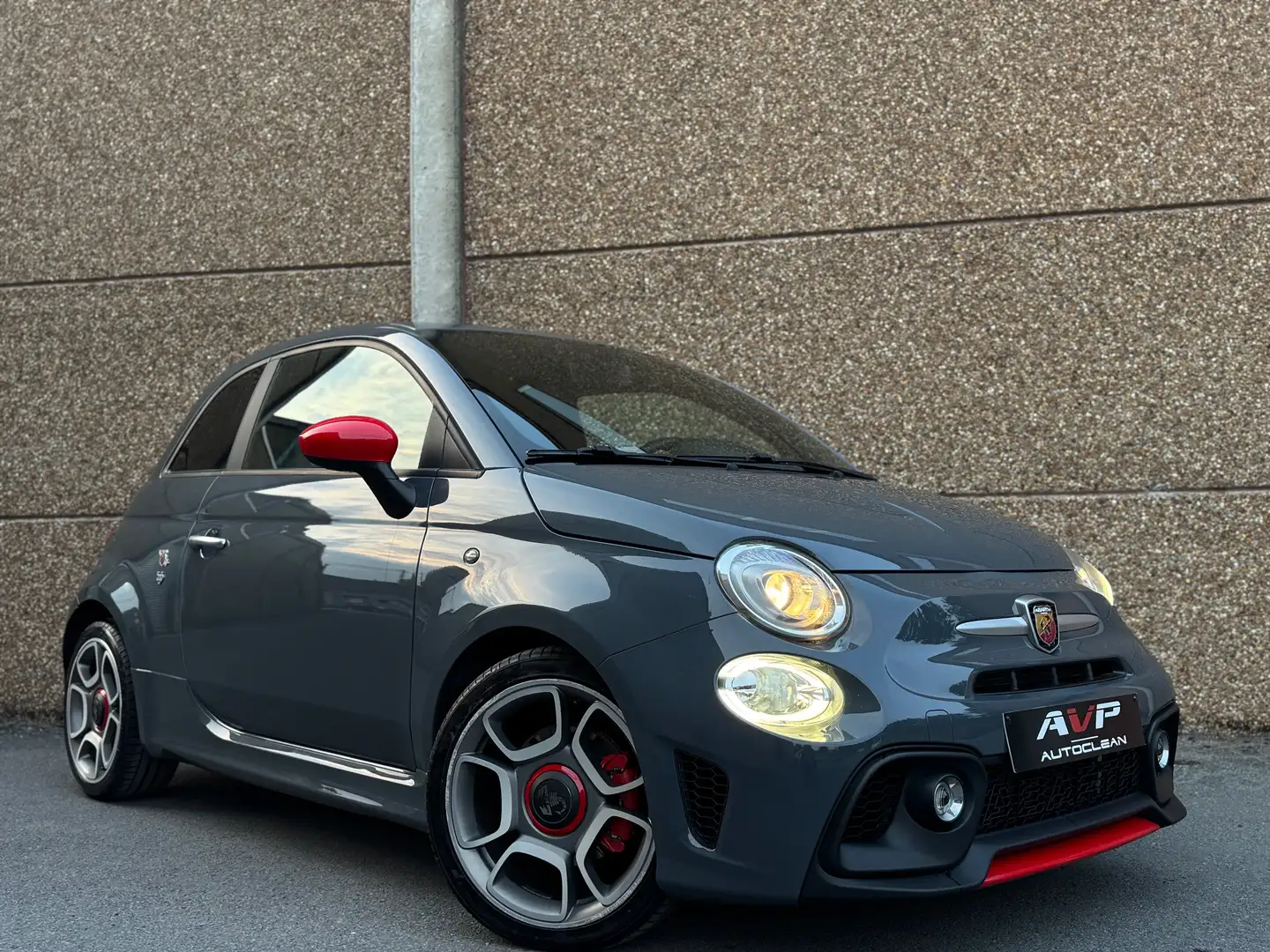 Abarth 595 595/Cuir/Gps/Airco/Garantie 12mois Grijs - 1
