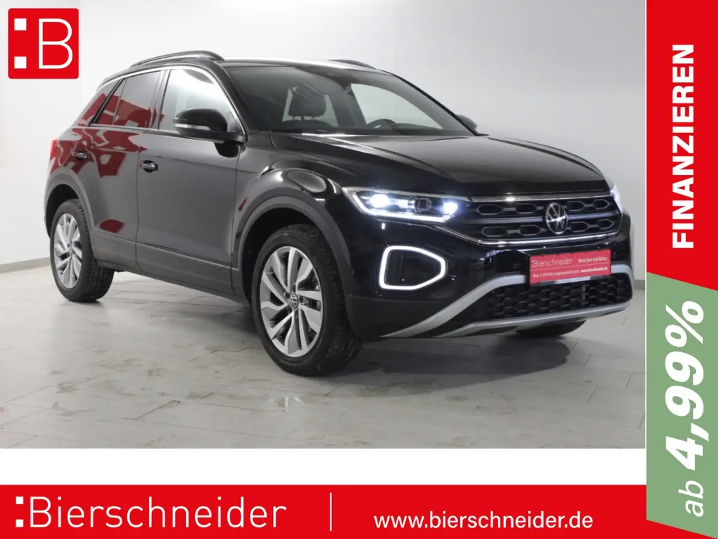 Volkswagen T-Roc 1.5 TSI DSG Goal 18 AHK LED ACC Schwarz - 1