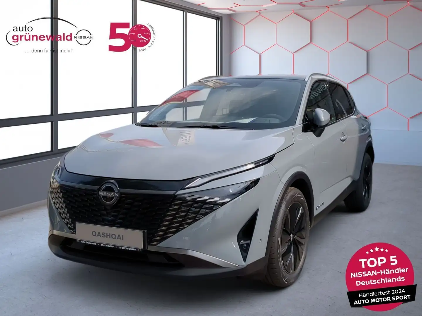 Nissan Qashqai Tekna e-Power,BOSE,Glasdach,LED,360° Grijs - 1