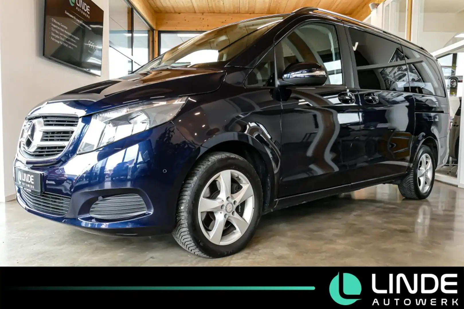 Mercedes-Benz V 220 CDI lang|NAVI|6-SITZER|R.KAMERA|17 ALU|AHK Blau - 1