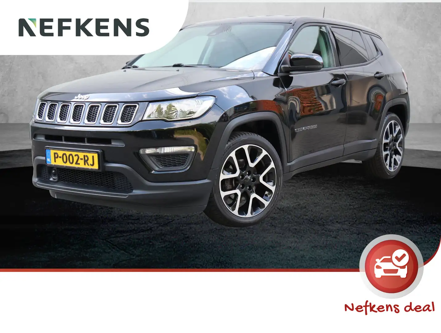 Jeep Compass 1.4 140pk Sport | Achteruitrijcamera | Navigatie | Zwart - 1