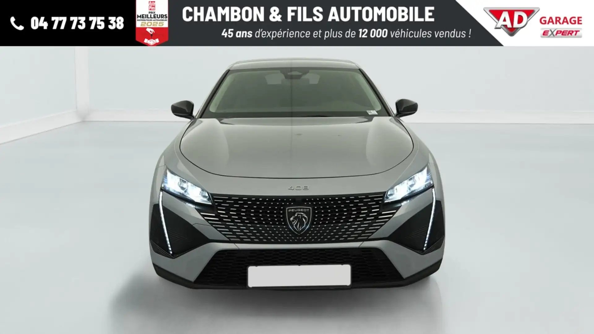 Peugeot 408 Hybrid 136 e-DCS6 Allure Gris - 2