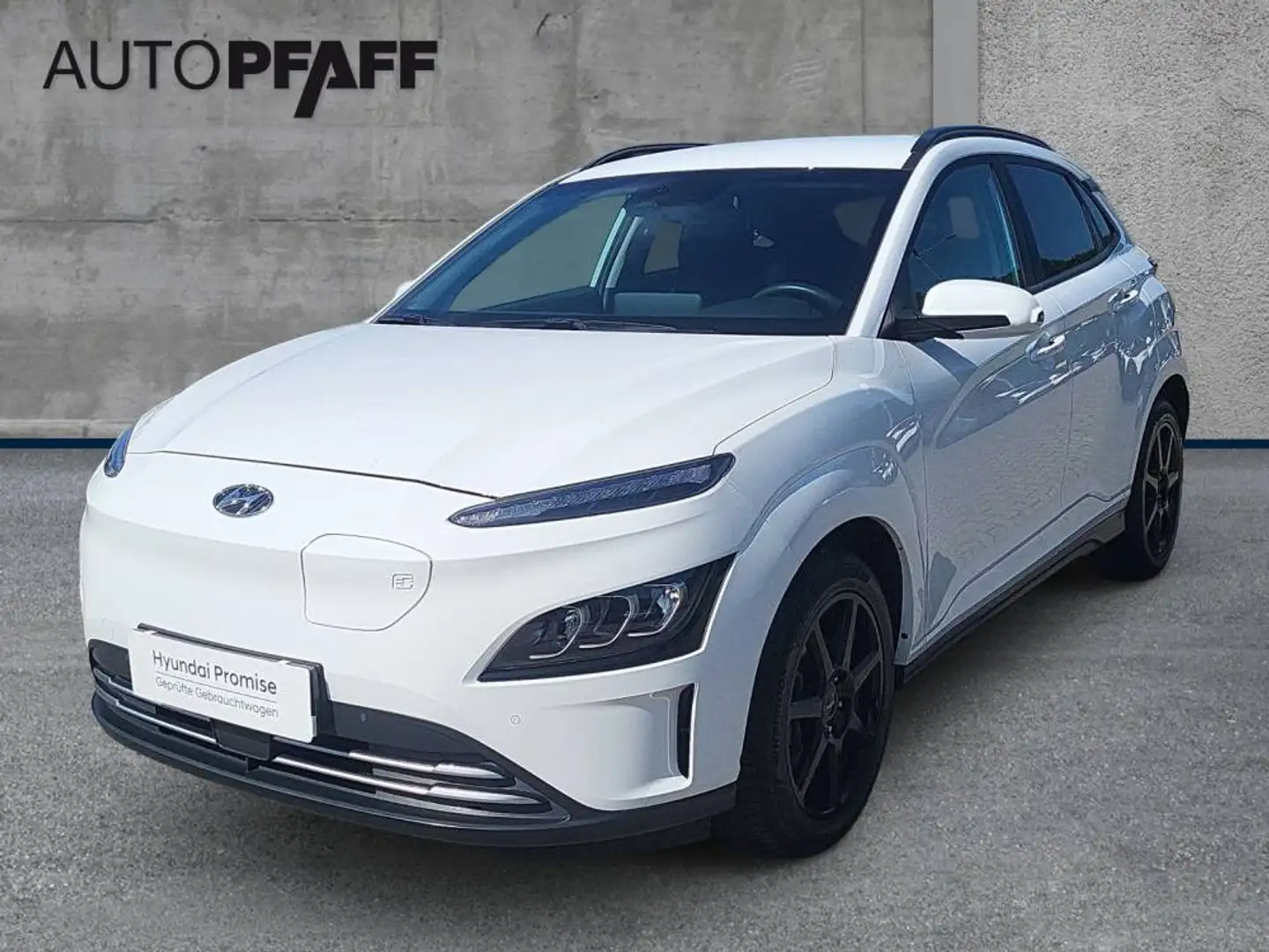 Hyundai KONA Elektro (100kW) TREND inkl. 11kW Klima|Kamera|CarP Weiß - 1