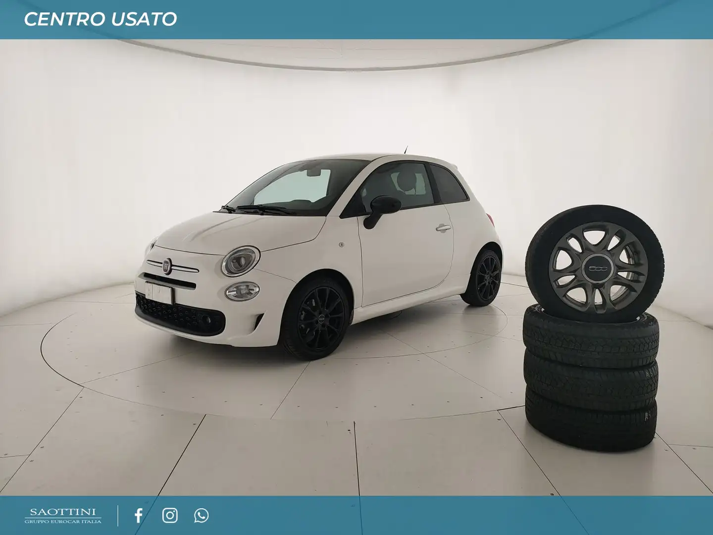 Fiat 500 1.0 Hybrid Sport 70 CV Bianco - 1