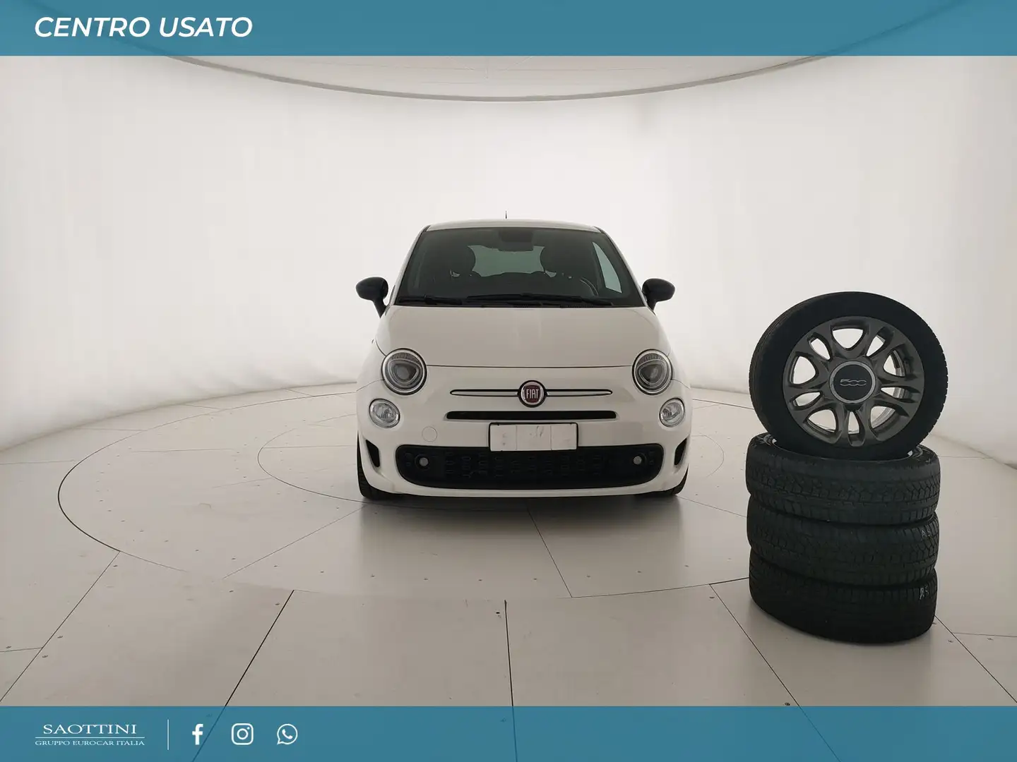 Fiat 500 1.0 Hybrid Sport 70 CV Bianco - 2