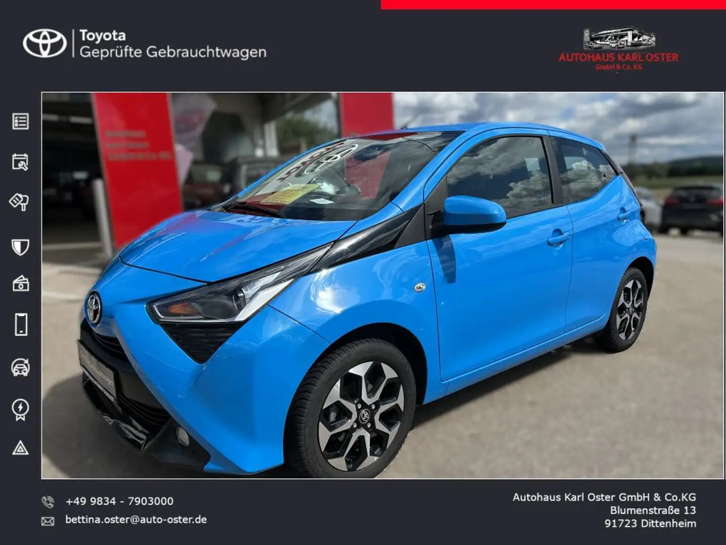 Toyota Aygo X x-play club Modrá - 1