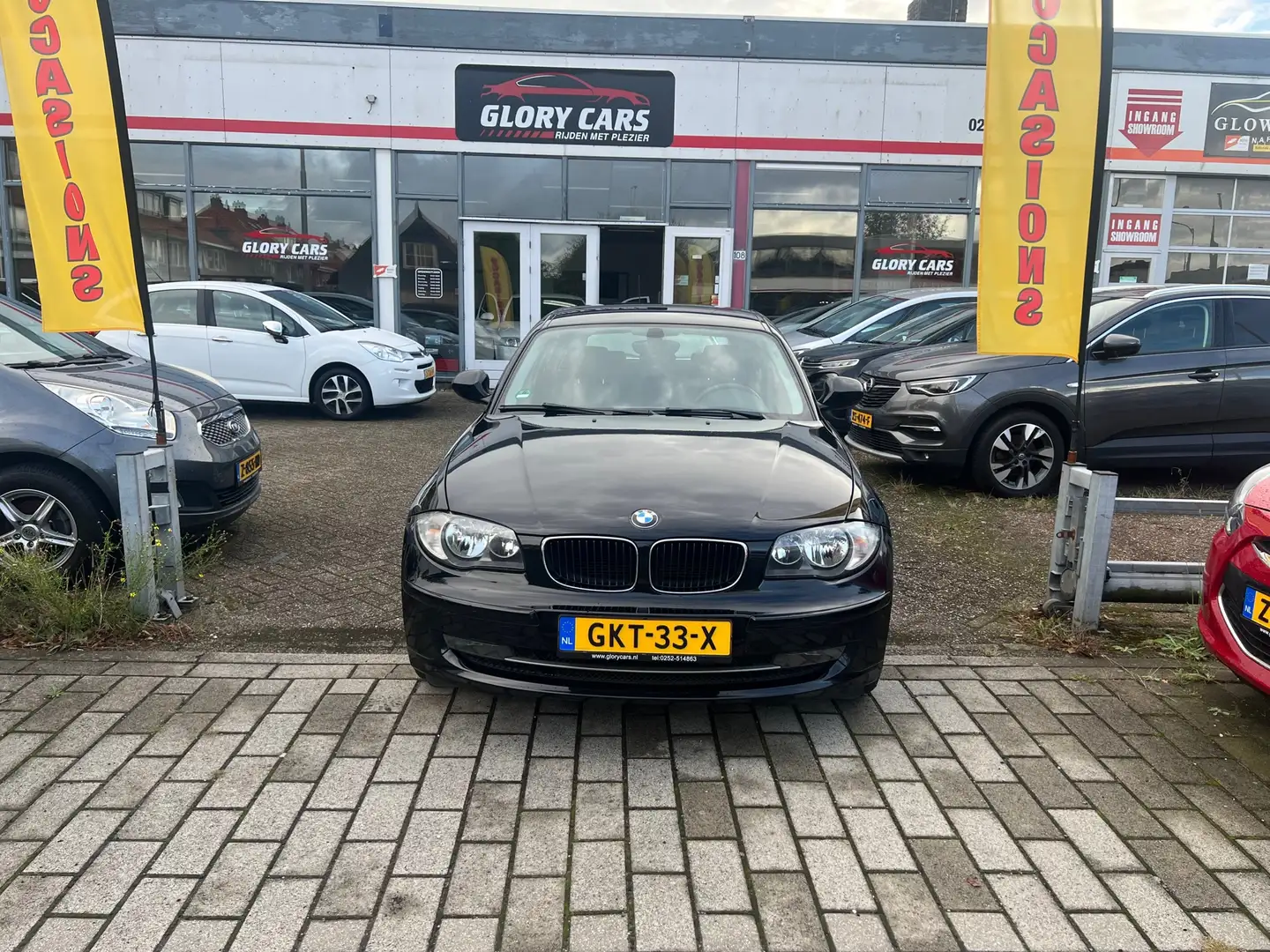 BMW 116 1-serie 116i High Executive AIRCO-PDC-6 BAK-ALLE B Negro - 1