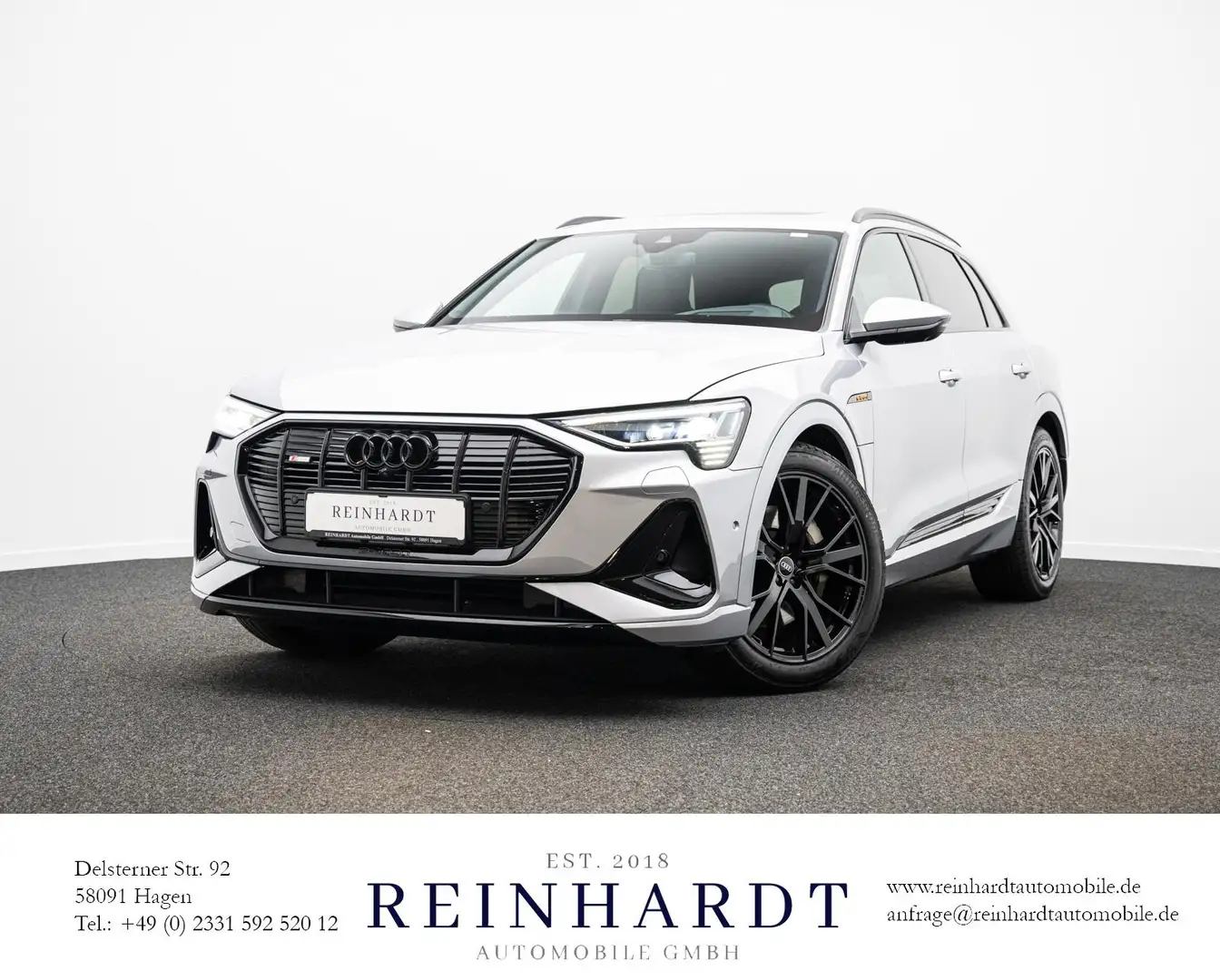 Audi e-tron 55 2x S LINE BLACK ACC/HuD/PANO/S-SITZE Silber - 1