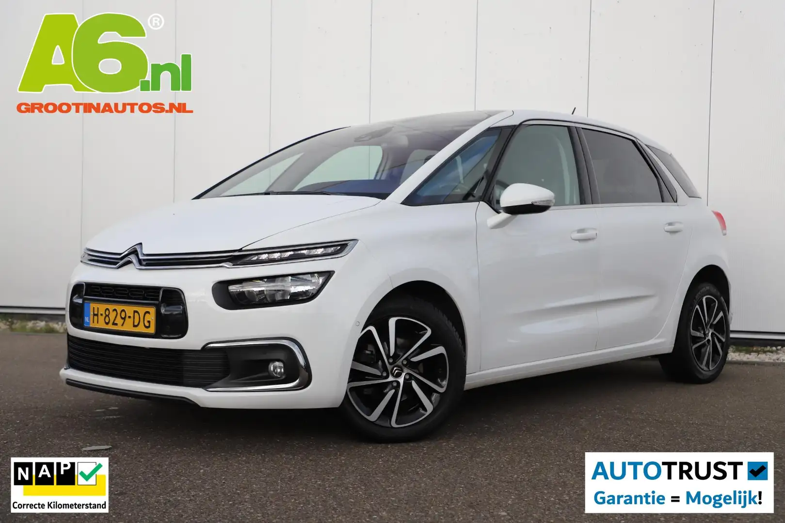 Citroen C4 SpaceTourer 1.2 PureTech Business 131PK Trekhaak Keyless 17 in Wit - 1