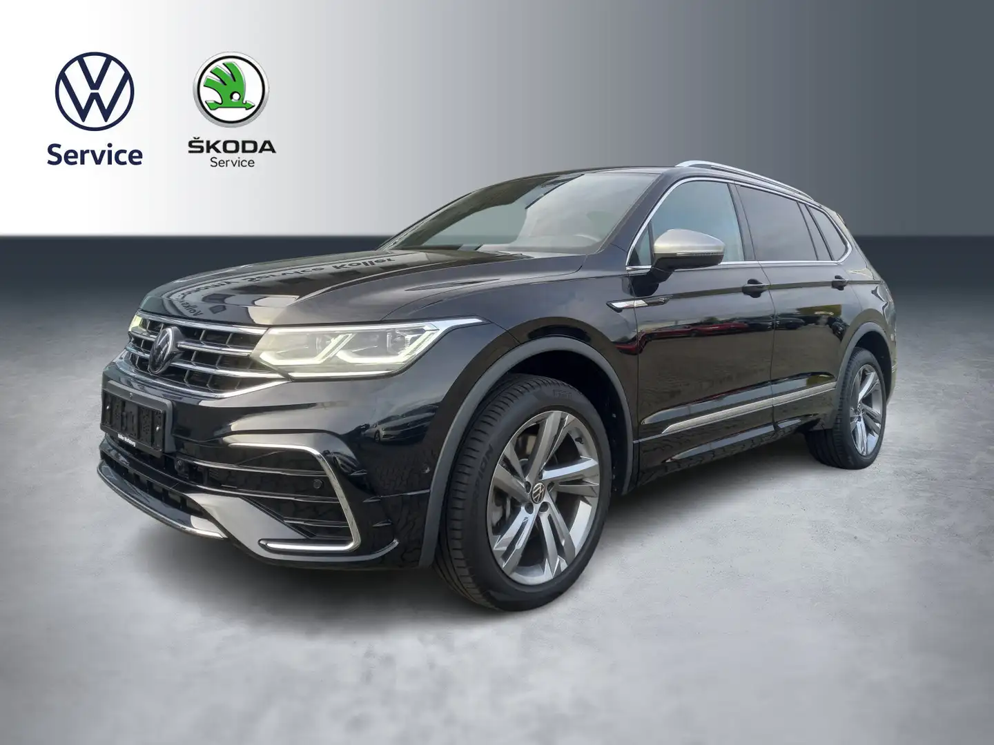 Volkswagen Tiguan Allspace Tiguan Allspace 2.0 TDI DSG R-Line AHK Pano STHZ Schwarz - 1