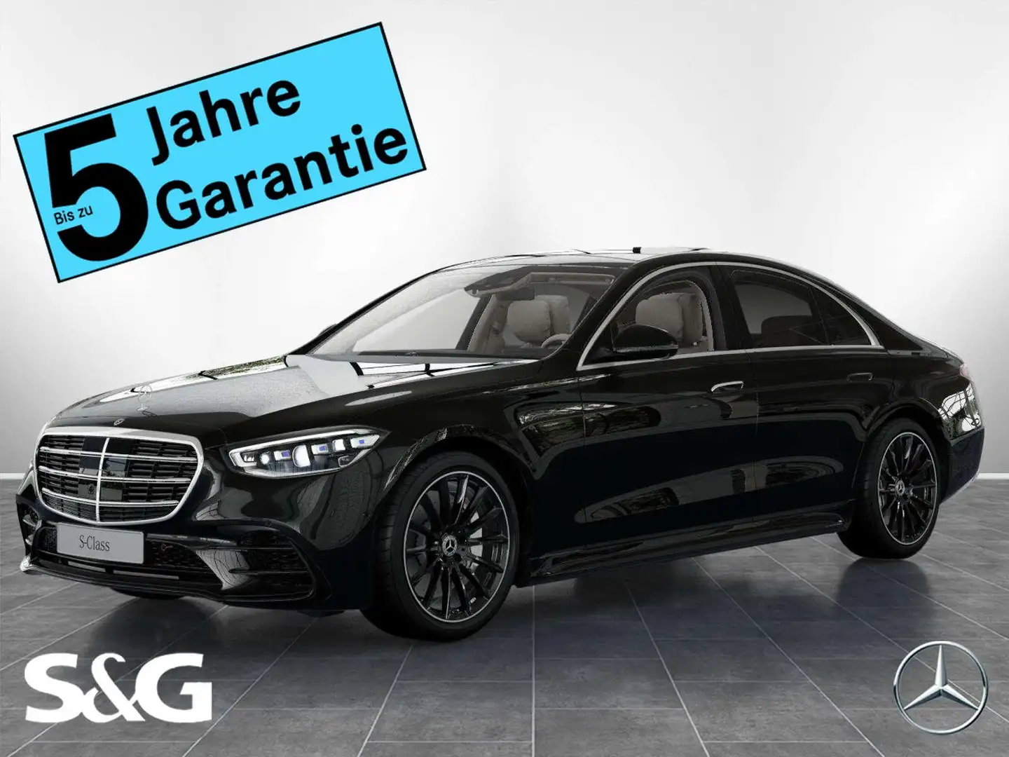 Mercedes-Benz S 450 d 4M AMG Multikontursitze+Pano+HuD+Distron Schwarz - 1