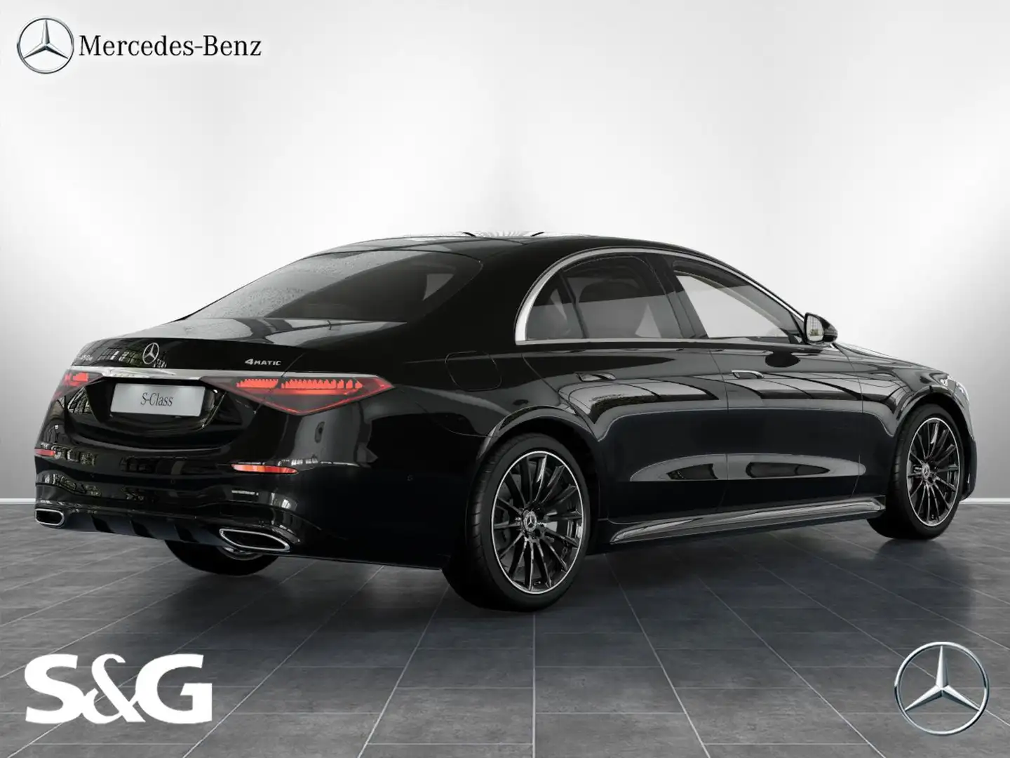 Mercedes-Benz S 450 d 4M AMG Multikontursitze+Pano+HuD+Distron Schwarz - 2